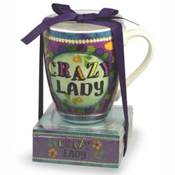 Oak Patch Gifts Crazy Lady Mug and Notestack 2 pk