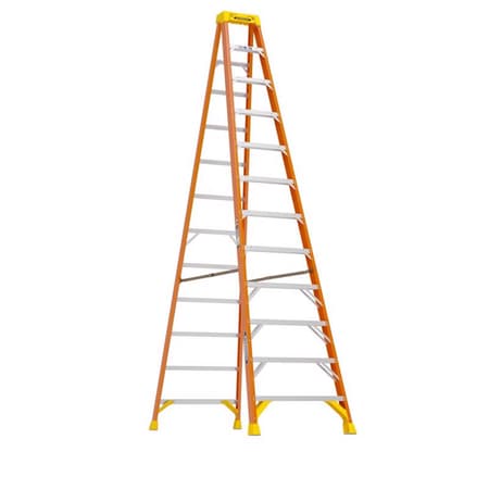 12 ft. Fiberglass Step Ladder with 300 lbs. Load Capacity Type IA Duty  Rating