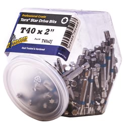 Big Timber Star T40 Head X 2 in. L Torx Insert Bit Steel 100 pc