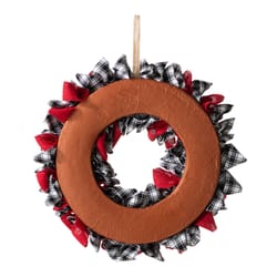 Glitzhome 18.5 in. D Plaid Wreath