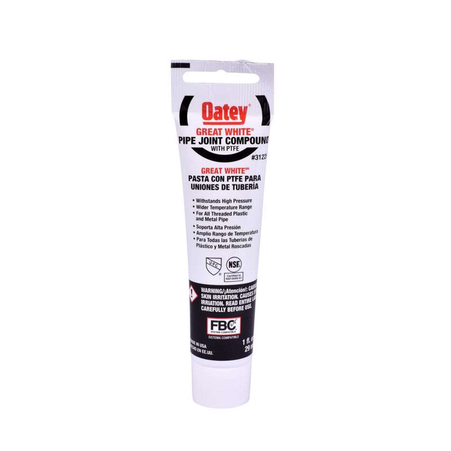 Oatey Great White Pipe Joint Compound 1 oz. Ace Hardware