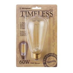 Westinghouse Timeless Vintage 60 W ST20 Decorative Incandescent Bulb E26 (Medium) White 1 pk