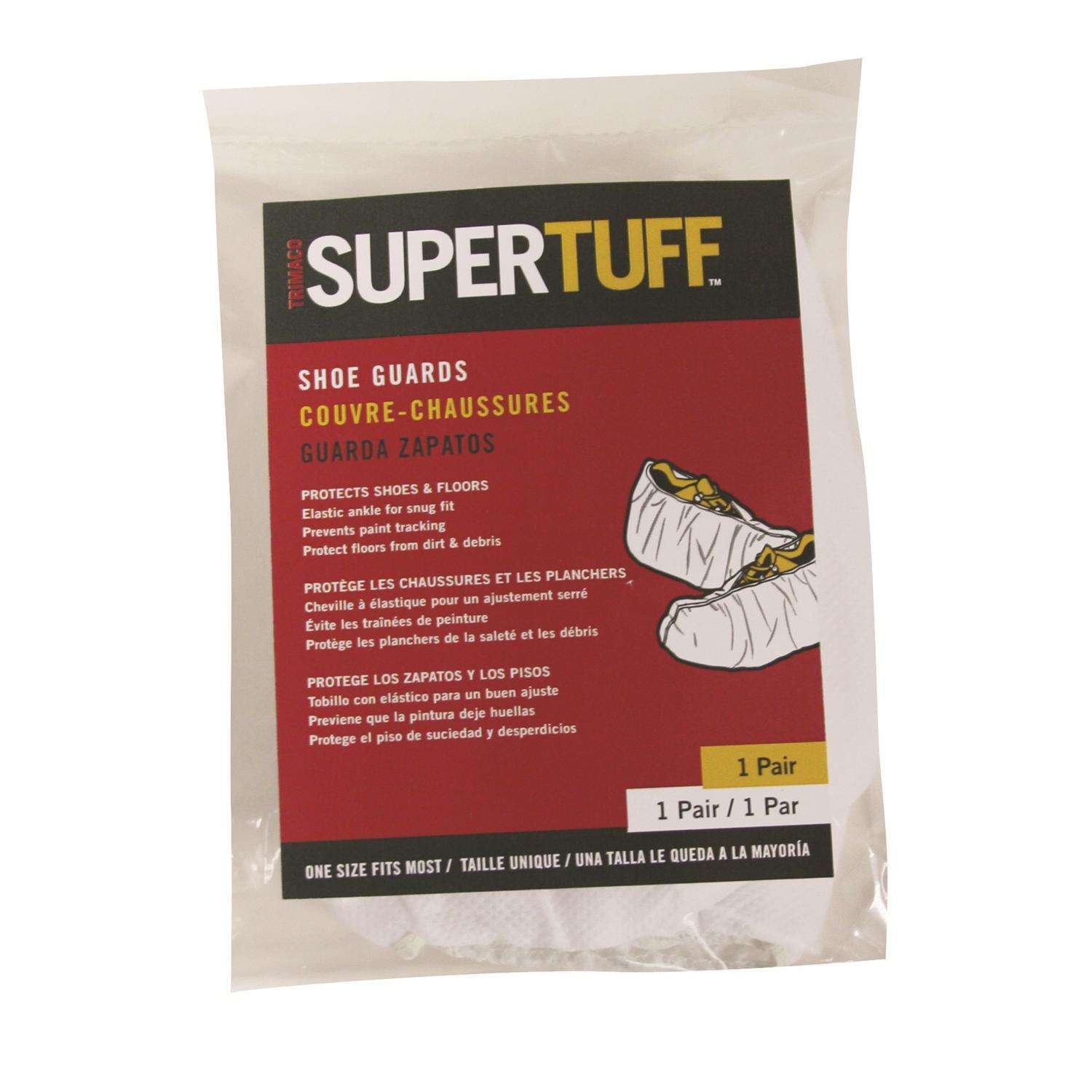 SuperTuff Unisex Polypropylene Shoe Guards White One Size Fits Most Waterproof 1 pair Ace Hardware