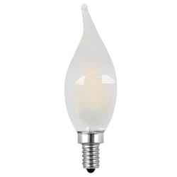 Feit Enhance CA10 (Flame Tip) E12 (Candelabra) Filament LED Bulb Daylight 40 Watt Equivalence 2 pk