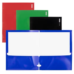 Bazic Products Assorted 2-Pocket Folder 1 pk