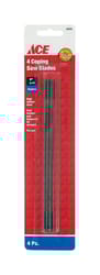 Ace 6.5 in. Carbon Steel Coping Saw Blade 10 TPI 4 pk