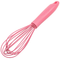 Chef Craft Premium Pink Plastic/Silicone Wire Whisk