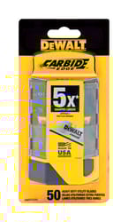 DeWalt  Carbide Edge  Steel  Heavy Duty  Replacement Blade  2-1/2 in. L 50 pc. 