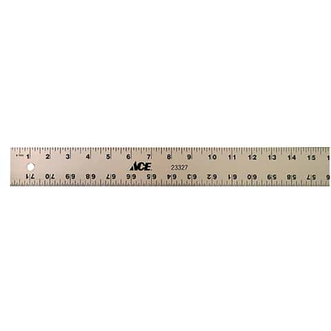 Ace 72 in. L X 2 in. W Aluminum Straight Edge Rule SAE - Ace Hardware