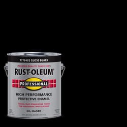 Rust-Oleum Professional Indoor and Outdoor Gloss Black Oil-Based Protective Enamel 1 gal