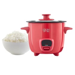 Rise By Dash 2 Cups Mini Rice Cooker Steamer with Removable Non-Stick  Pot,Black