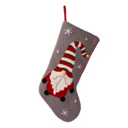 Glitzhome Multicolored Santa Christmas Stocking 0.79 in.