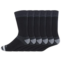 Dickies Men's Dri-Tech 6-12 Cushion Crew Socks Black