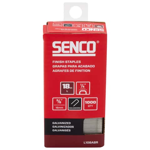 Senco 18 Ga. X 5/8 in. L Galvanized Steel Brad Nails 5000 pk Senco 18 Ga. X 5/8 in. L Galvanized Steel Brad Nails 5000 pk