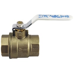 Apollo 94ALF-A Series 1-1/4 in. Brass FNPT Ball Valve Full Port Quarter-Turn Lever For Water/Oil/Gas