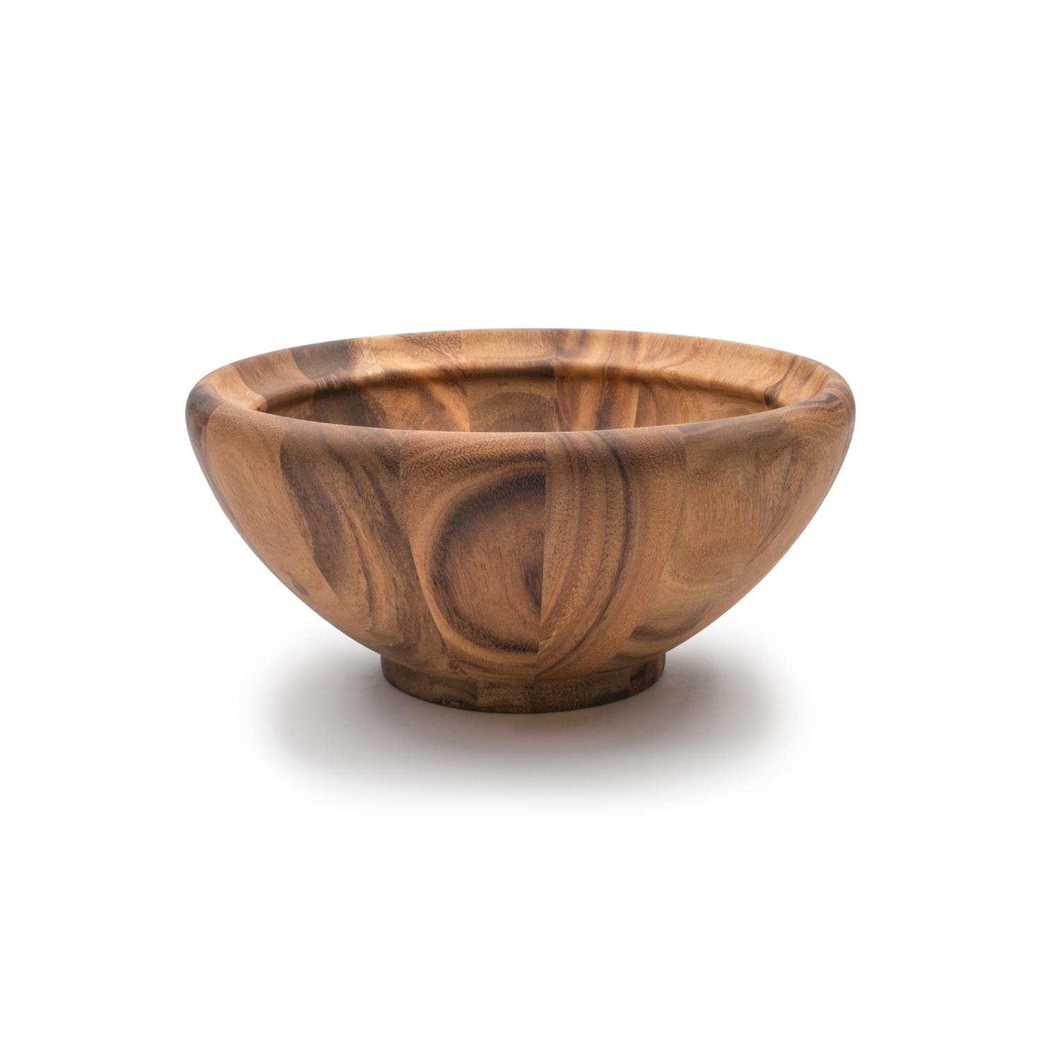 Ironwood Brown Acacia Wood Salinas Salad Bowl 12 in. D 1 pc Sansujyuku sansujyuku.com