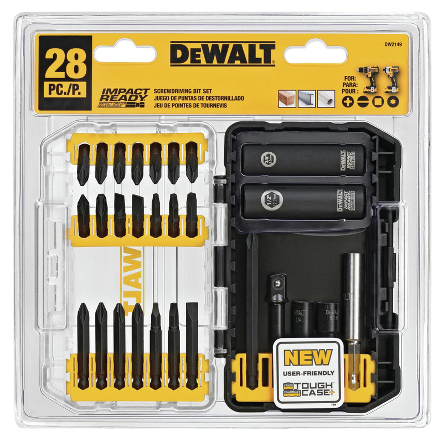 Photos - Drill Bit DeWALT Impact Ready Screwdriving Bit Set Heat-Treated Steel 28 pc DW2149 