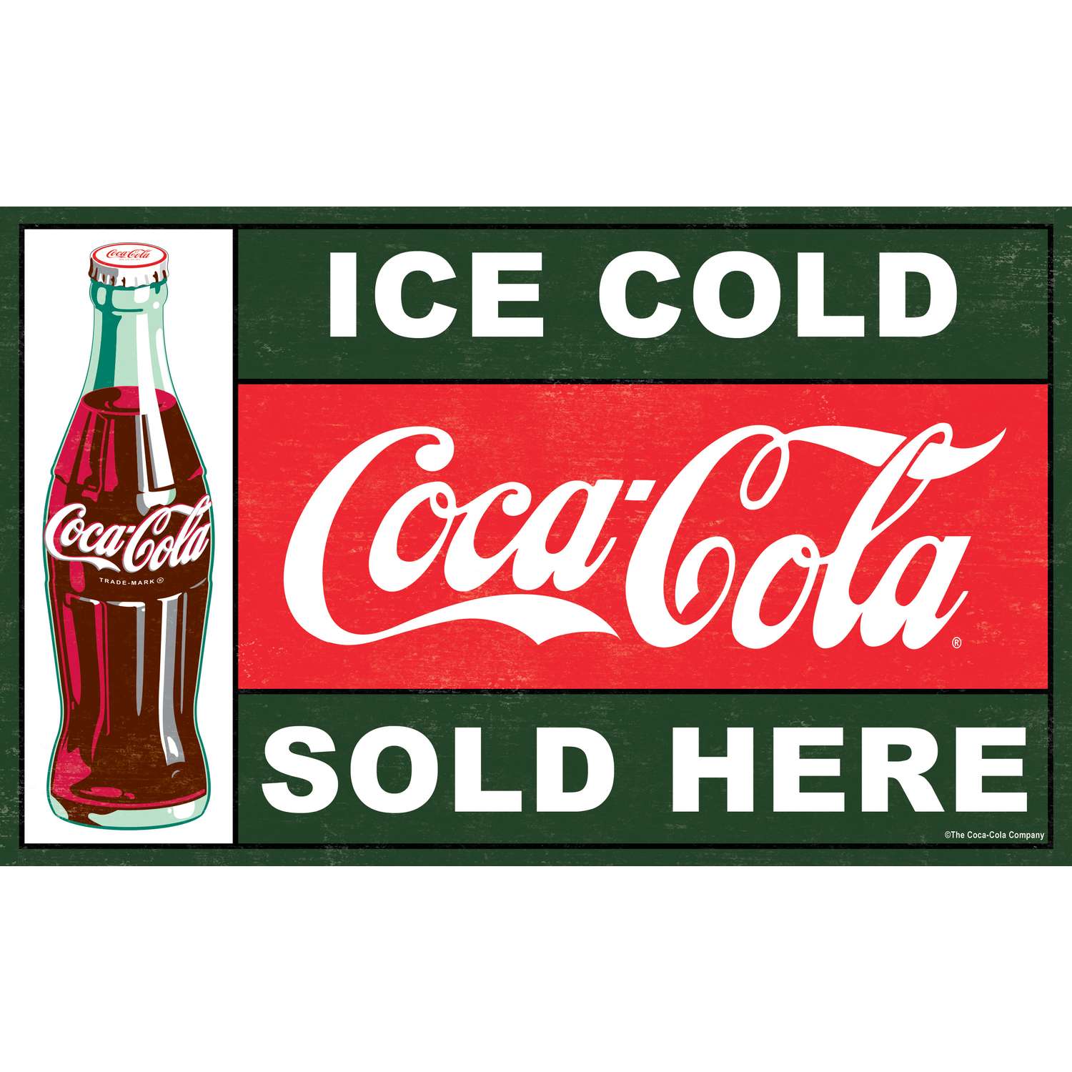 Open Road Brands Ice Cold Coca-Cola Tin Sign Metal 1 pk - Ace Hardware