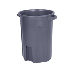 Toter 44 gal Gray Plastic Garbage Can