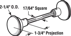 Prime-Line Bright Brass Replacement Knobs Right or Left Handed