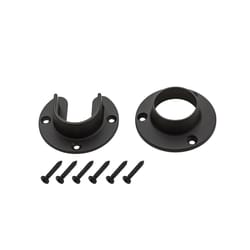 National Hardware 1.31 in. D Oil-Rubbed Bronze Steel Closet Flange Set