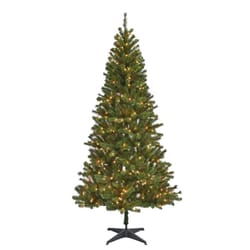 Celebrations 7-1/2 ft. Slim LED 300 lights Fir Tree Color Changing Christmas Tree