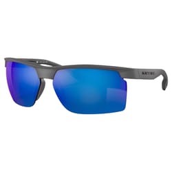 Native Ridge-Runner Unisex Matte Granite Frame Blue Lens Polarized Sunglasses