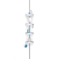 Corner Shower Caddy Tension Pole: Adjustable Stainless Steel Shower  Organizer wi