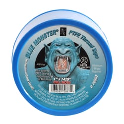Blue Monster Blue 1 in. W X 1429 in. L Thread Seal Tape 27 box