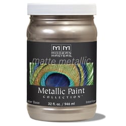 Modern Masters Shimmer Matte Warm Silver Metallic Paint 1 qt