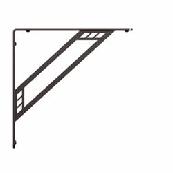 Knape & Vogt Richland Black Steel Decorative Bracket 8 in. L 500 lb