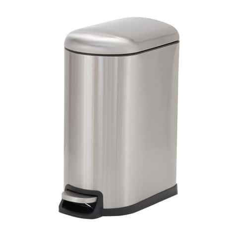 Rubbermaid Premier Series II 13 gal Gray Plastic/Stainless Steel Step On Trash  Can - Ace Hardware