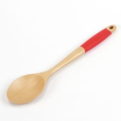 Chef Craft Beige/Red Beechwood Wooden Spoon