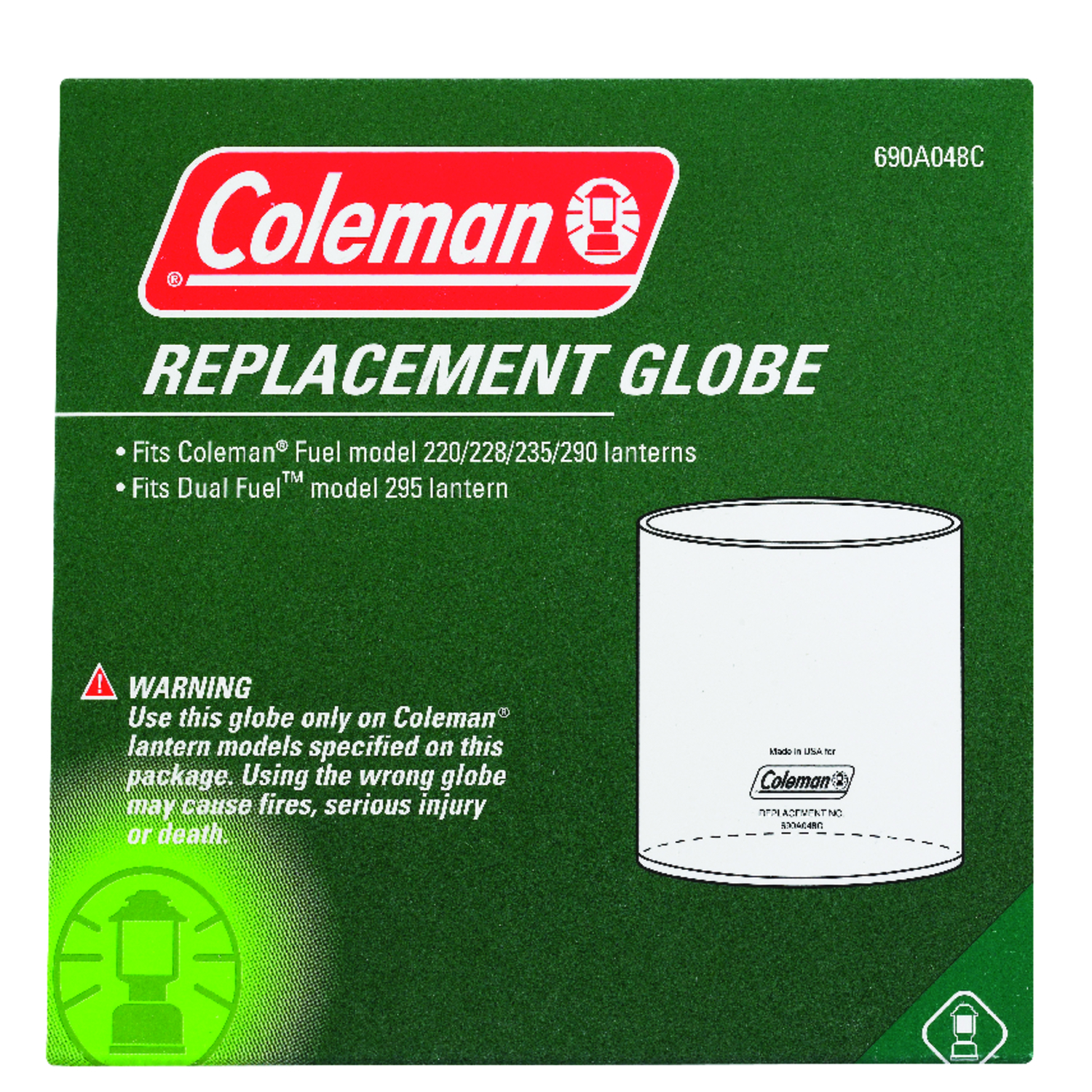 Coleman Clear Lantern Globe