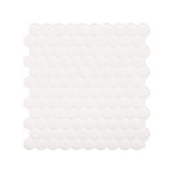 Smart Tiles 8.95 in. W X 8.98 in. L White Glazed Vinyl Adhesive Wall Tile 4 pc