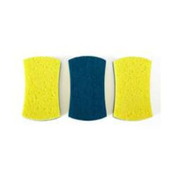 Full Circle Refresh Heavy Duty Scrubber Sponge For Multi-Purpose 4.72 in. L 3 pk