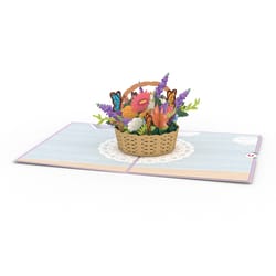 Lovepop Flower Basket 3D Card Paper 1 pk