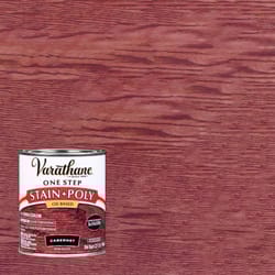 Varathane Semi-Gloss Cabernet Oil-Based Oil Modified Urethane One-Step Stain/Poly 1 qt