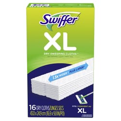 Swiffer Sweeper XL 5.4 in. Dry Microfiber Sweeping Pad 16 pk