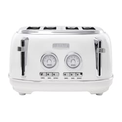 Haden Dorset Stainless Steel White 4 slot Toaster 8 in. H X 13 in. W X 11 in. D