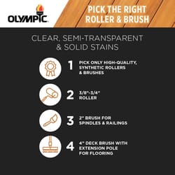 Olympic Maximum Semi-Transparent Satin Neutral Tint Base Oil Modified Urethane Stain and Sealer 1 ga