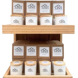 The Rustic House Not for Resale White Cranberry/Spice Scent Tester Candle 8 oz