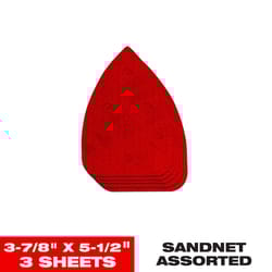 Diablo SandNET 5-1/2 in. L X 3-7/8 in. W Ceramic Blend Assorted Grit Sanding Pad
