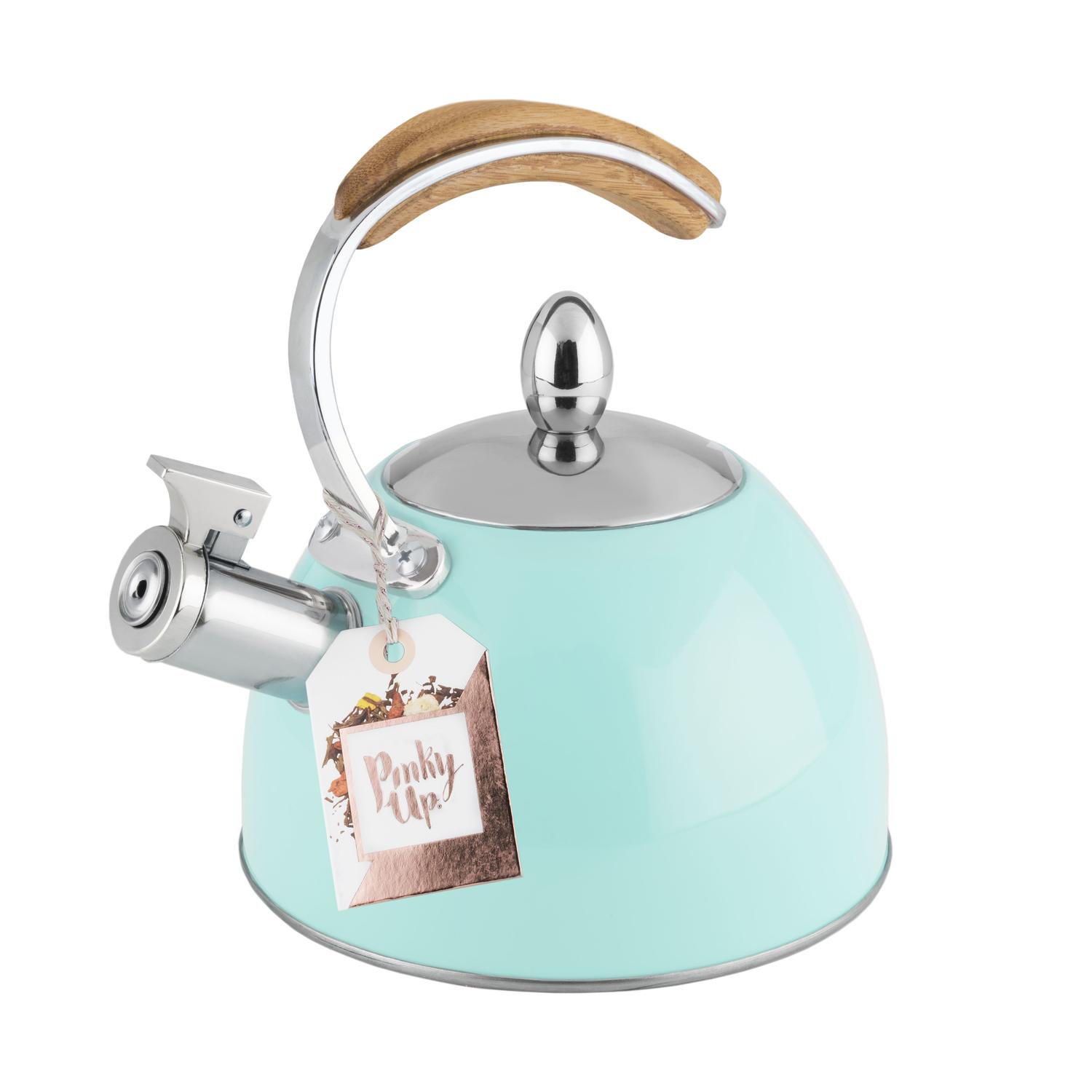 Pinky Up Blue Stainless Steel 70 oz Tea Press Teapot Sansujyuku sansujyuku.com