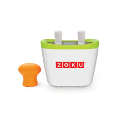 Zoku Quick Pop Green/White Plastic/Stainless Steel Popsicle Maker