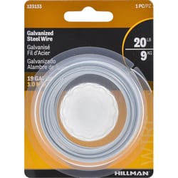 HILLMAN 50 ft. L Galvanized Steel 19 Ga. Wire