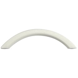 Laurey Half Oval Cabinet Pull 3-3/4 in. White 1 pk