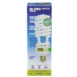 Satco HI-PRO 105 W T5 4.31 in. D X 11.25 in. L CFL Bulb Bright White Specialty 4100 K 1 pk