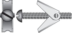 HILLMAN 1/4 in. D X 4 in. L Round Zinc-Plated Steel Toggle Bolt 1 pk