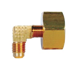 JMF Company 1/4 in. Flare 3/4 in. D FHT Brass 90 Degree Elbow